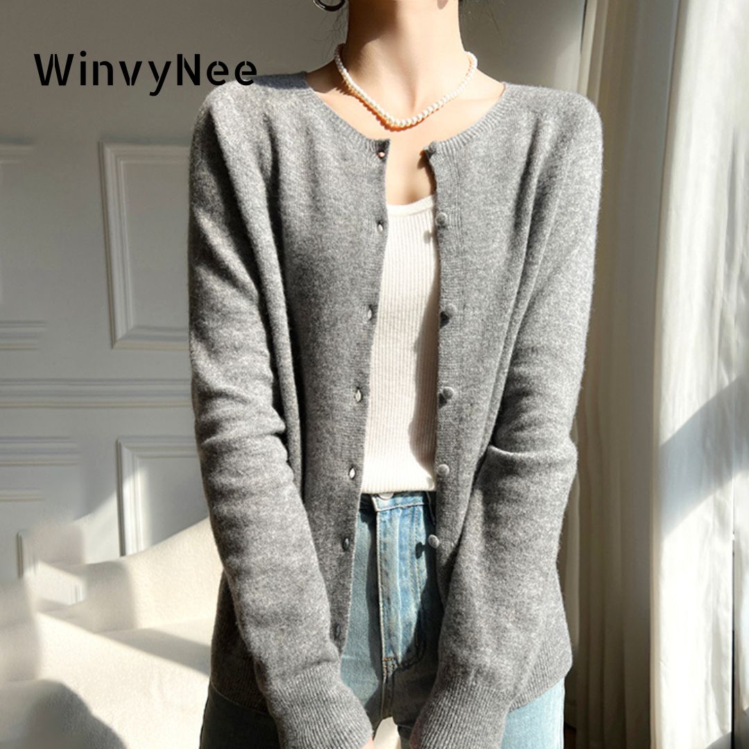 Wool Coat Peacoat - Winvynee 2024คาร์ดิแกนขนสัตว์ถักของผู้หญิงเทรนด์ใหม่เสื้อโค้ท B1263018B เสื้อผ้าฤดูหนาว