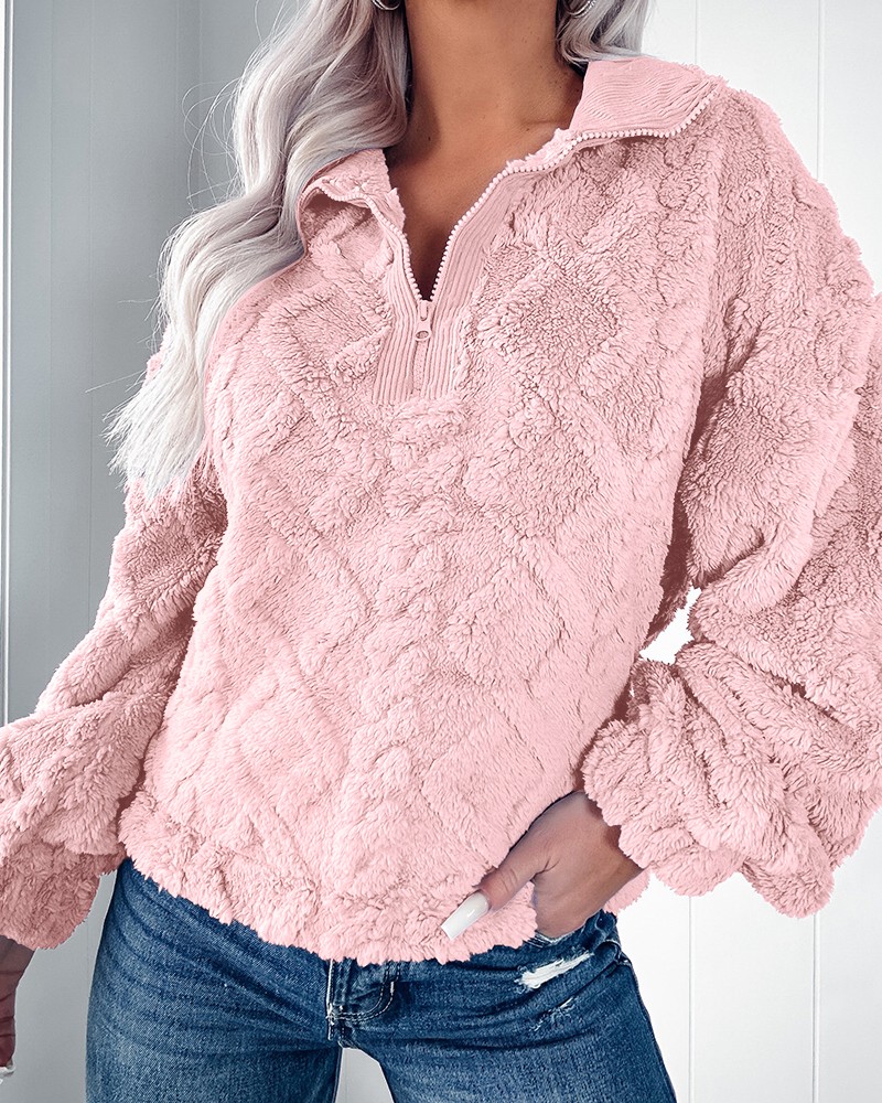 เสื้อสเวตเชิ้ตผู้หญิงผ้าเชอร์ป - Sherpa Hoodie Fleece บทวิจารณ์และราคา