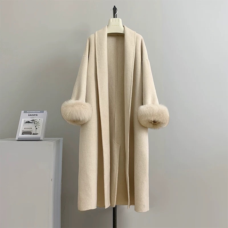 เสื้อโค้ทผู้หญิงขนสัตว์แท้แบบย - Wool Coat Peacoat บทวิจารณ์และราคา
