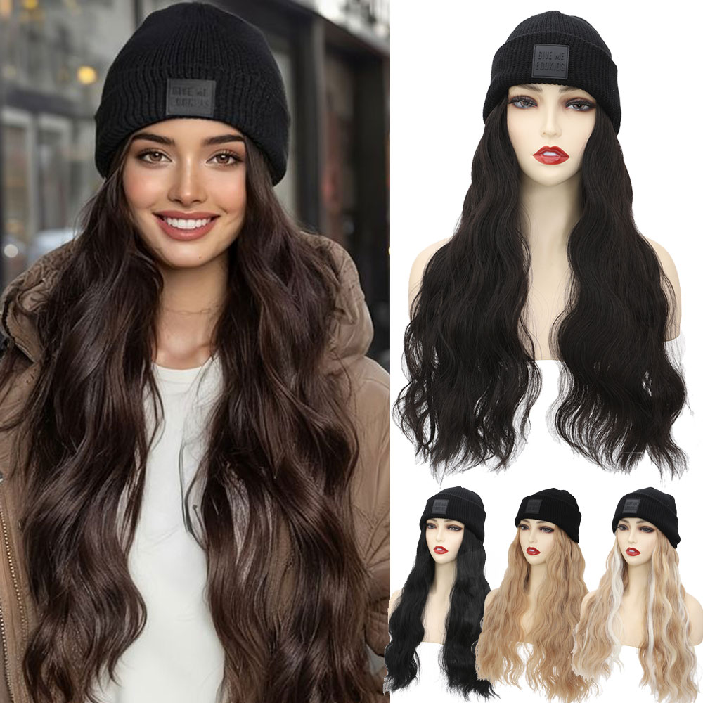 S-noilite หมวกสังเคราะห์วิกผม  - Knit Beanie Hat Warm บทวิจารณ์และราคา