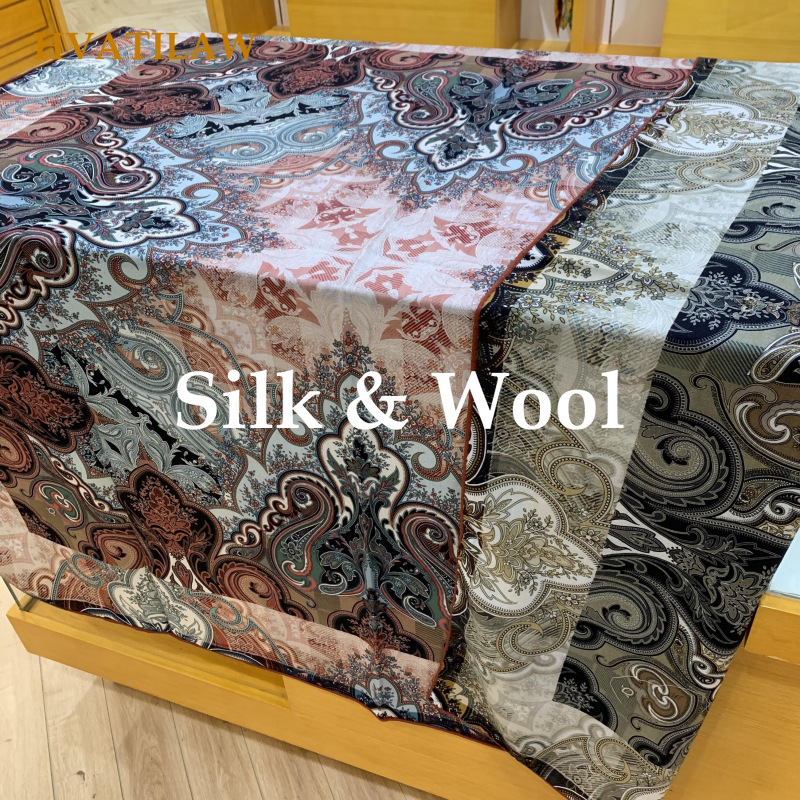 ผ้าพันคอหรูหราใหม่ 30% ผ้าไหม  - Shawl Wrap Winter บทวิจารณ์และราคา