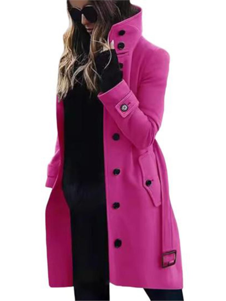 เสื้อโค้ทขนสัตว์สำหรับผู้หญิง  - Wool Coat Peacoat บทวิจารณ์และราคา