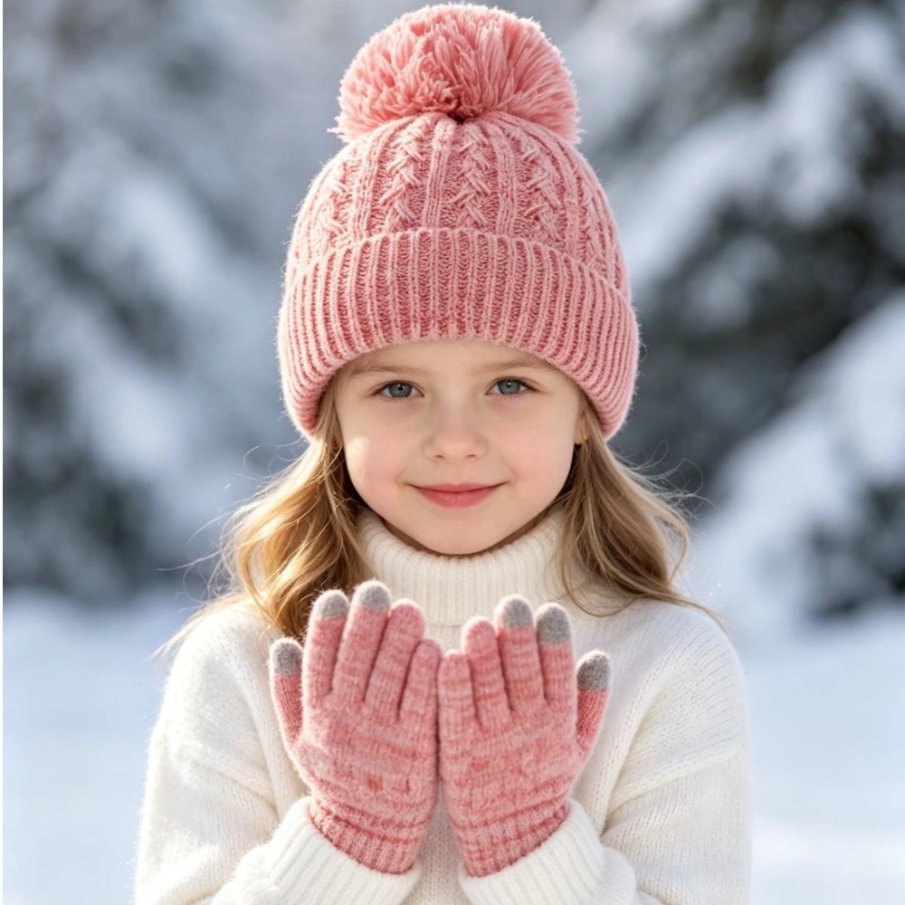 2 ชิ้น/เซ็ตแฟชั่นฤดูหนาวเด็กหม - Touch Screen Gloves บทวิจารณ์และราคา