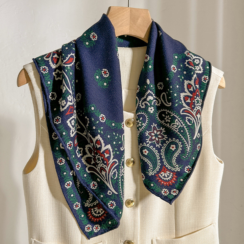 ผ้าพันคอไหมผสมขนสัตว์ 70% ไหม  - Shawl Wrap Winter บทวิจารณ์และราคา