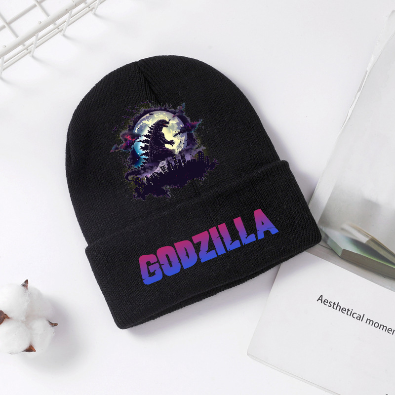 Godzilla ถักหมวกฤดูหนาวฤดูใบไม - Knit Beanie Hat Warm บทวิจารณ์และราคา