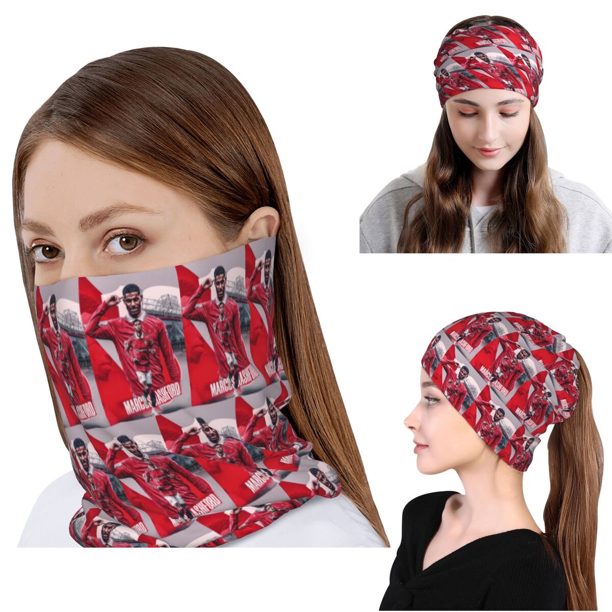 มาร์คัส ราชฟอร์ด ผ้าพันคอสำหรั - Knit Beanie Hat Warm บทวิจารณ์และราคา